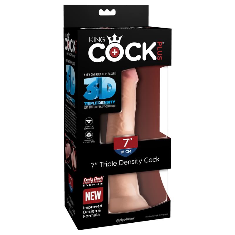 Dildo su trigubu tankiu ir siurbtuku