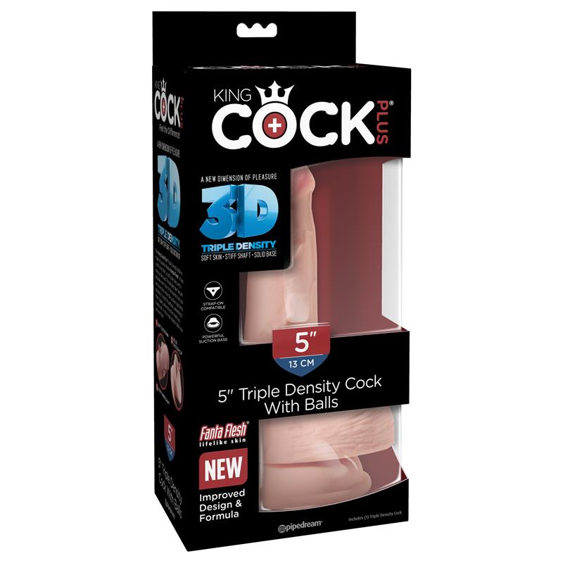 Dildo su galingu siurbtuku ir trigubu tankiu