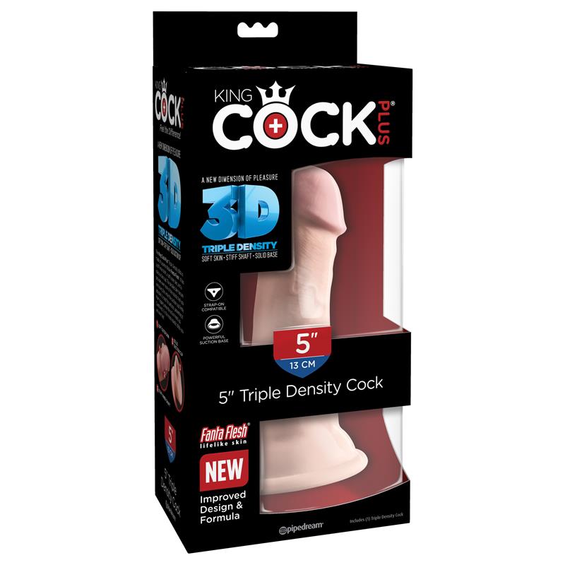Dildo su siurbtuku ir trigubo tankio struktūra