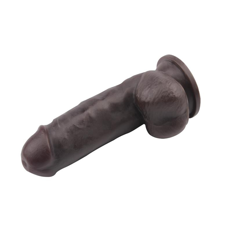 Dildo su siurbtuku ir natūralia forma