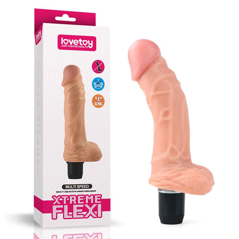 Lankstus dildo su sėklidžių pagrindu