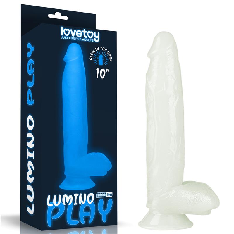 Dildo su mėlynos šviesos efektu ir tikroviška tekstūra