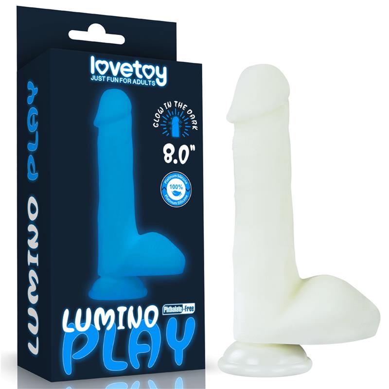 Dildo su šviesa ir siurbtuku