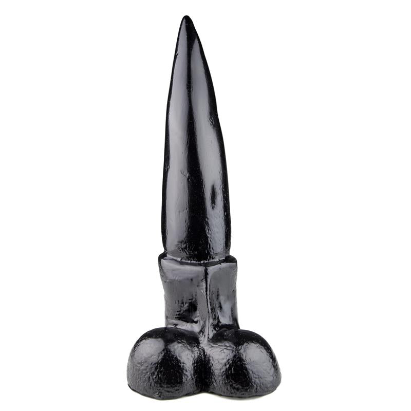 Dildo su smailiu galiuku ir plečiančiu korpusu