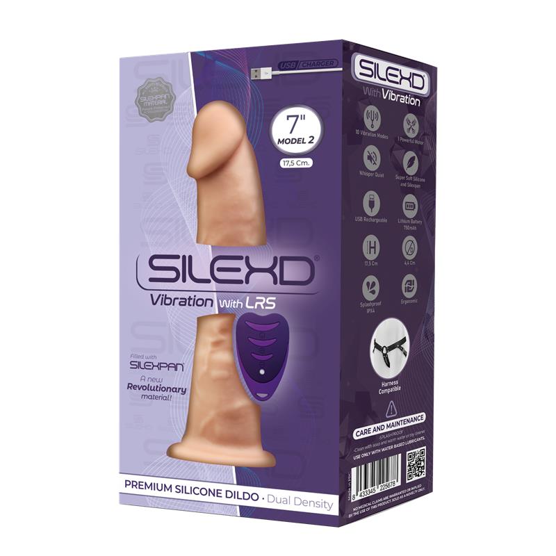 Dvigubo tankio dildo su siurbtuku ir vibracija