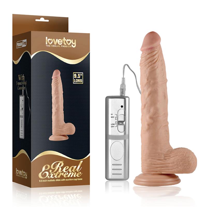 Tikroviškas dildo su 3 vibracijos režimais