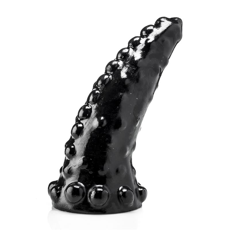 Čiuptuvo formos dildo su reljefiniu paviršiumi