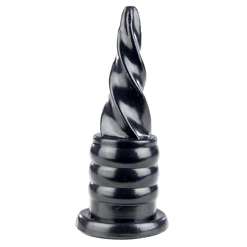 Spiralinis dildo su apvalia galvute