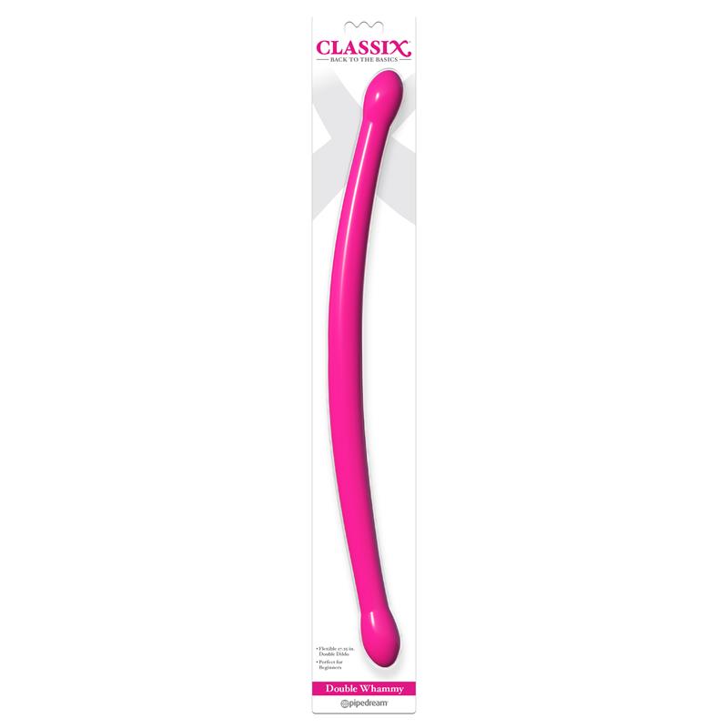 Dvigubas dildo su lankstumu intymiems žaidimams
