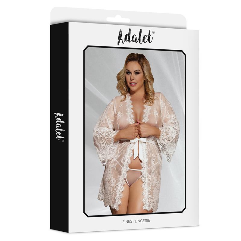 Naktiniai marškiniai su gėlių raštu ir chalatu