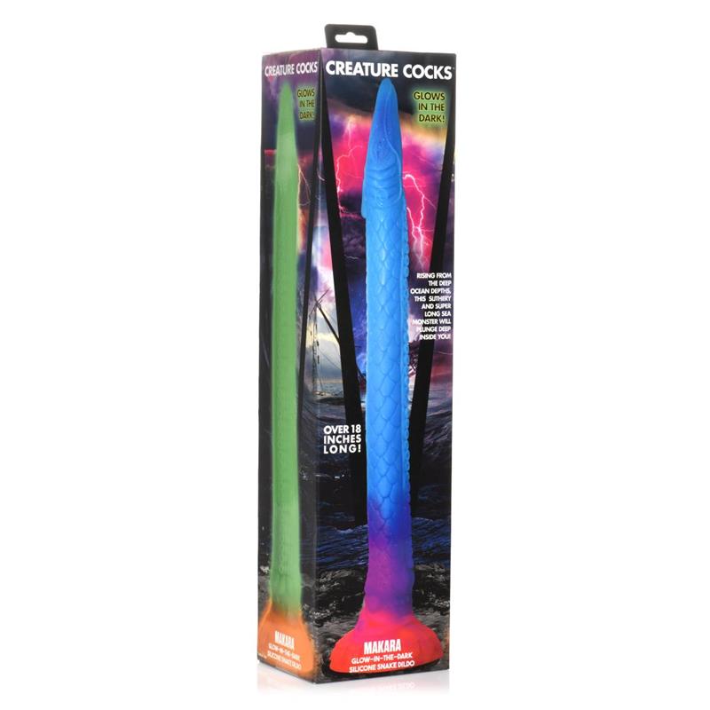 Šviečiantis analinis dildo su tekstūra