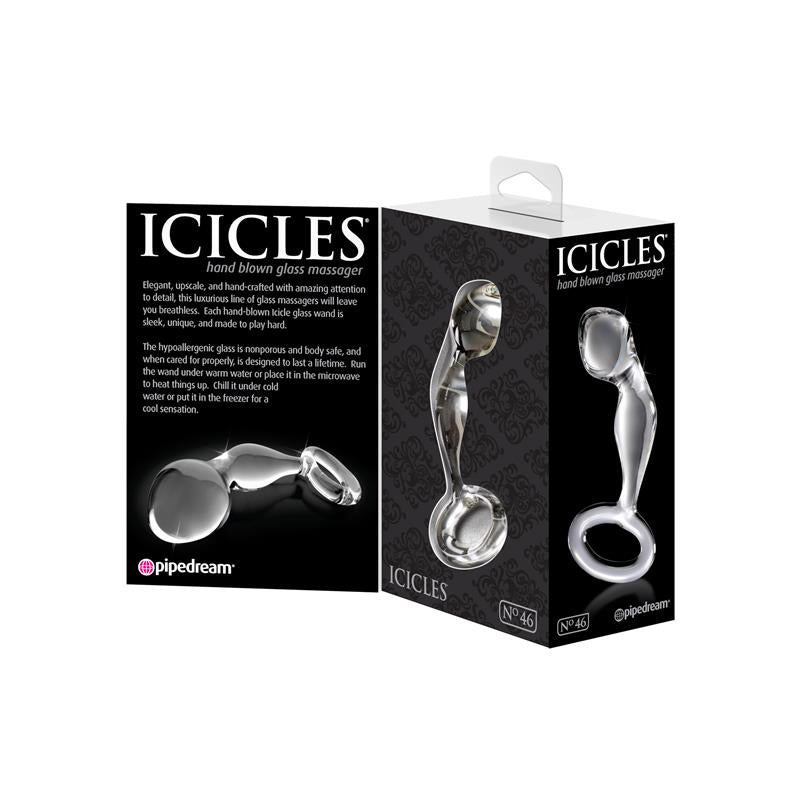 Analinis kištukas prostatos masažui iš stiklo