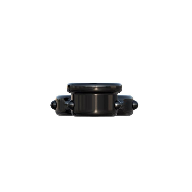Dvigubas gaidžio žiedas tvirtam suspaudimui