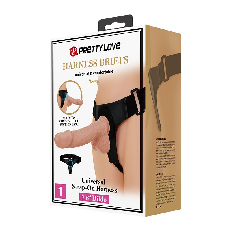 Diržinis dildo su reguliuojamu prigludimu