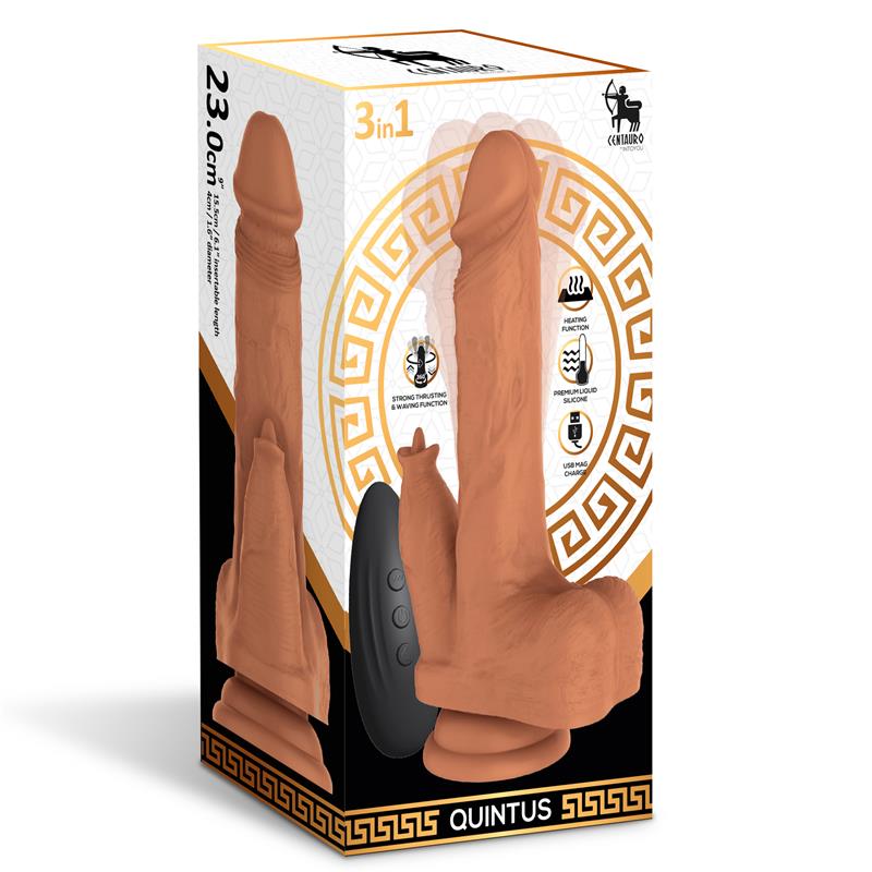 Dildo su šildymo ir bangavimo funkcija