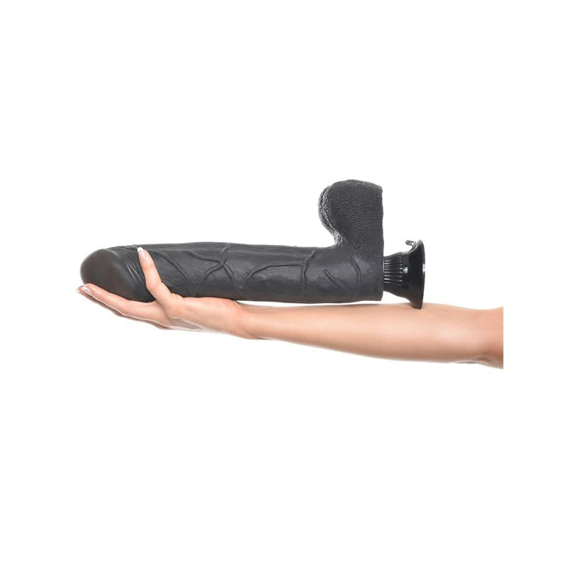 Vibruojantis dildo su stipriu siurbtuku