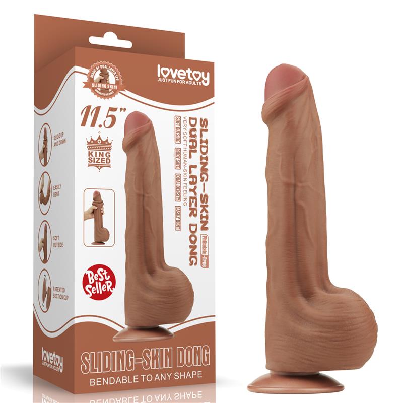 Dvisluoksnis dildo su natūraliu pojūčiu