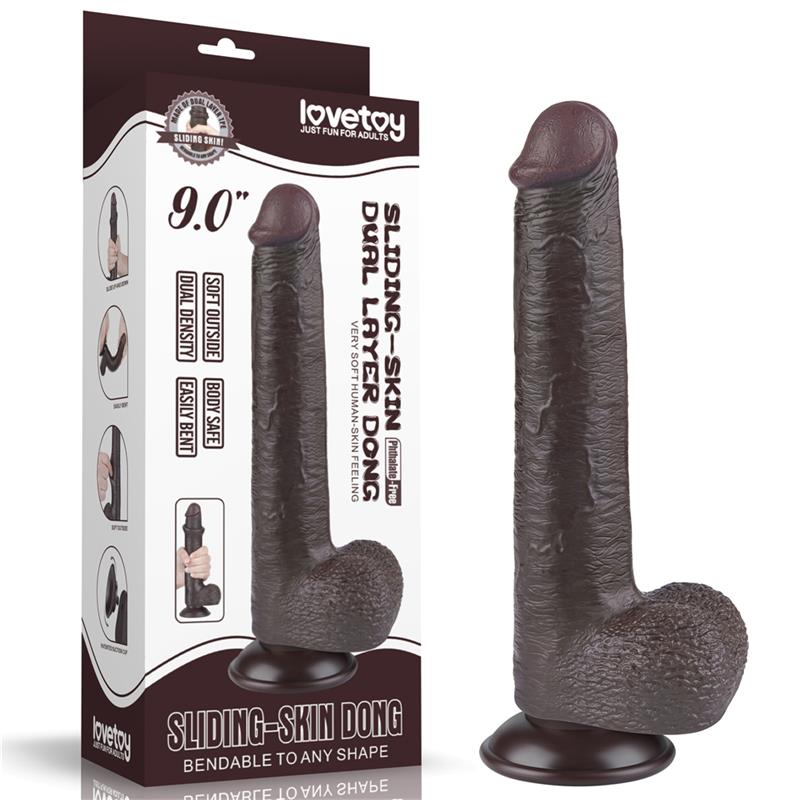 Realistiškas dildo su dvisluoksniu pojūčiu
