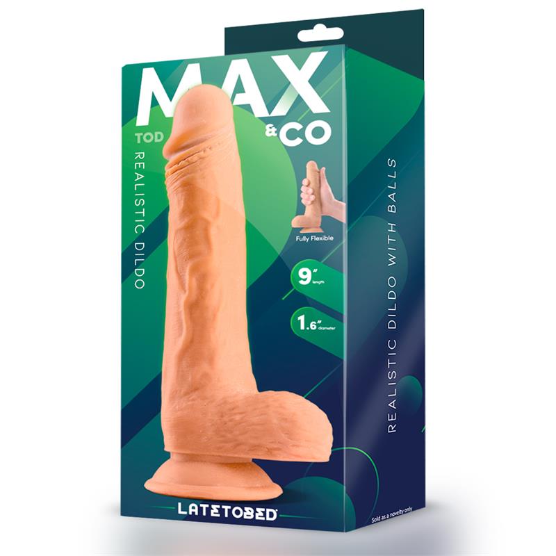 Realistiškas dildo su siurbtuku ir tekstūra