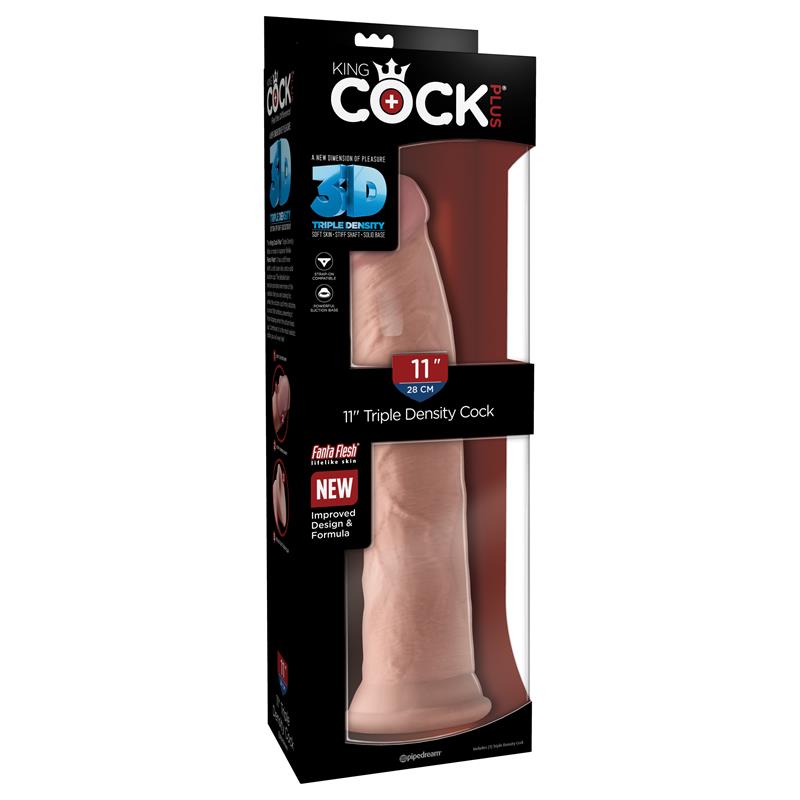 Dildo su trigubu tankiu ir siurbtuku