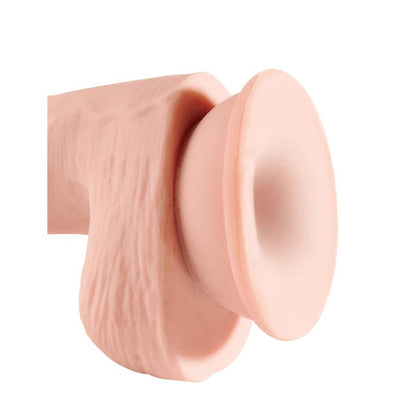 Dildo su galingu siurbtuku ir trigubu tankiu