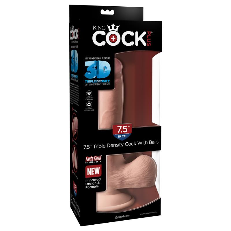 Dildo su siurbtuku ir trigubu tankiu