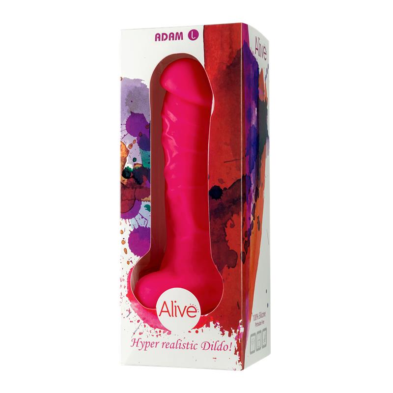 Realistiškas dildo su siurbtuku ir silikoniniu paviršiumi