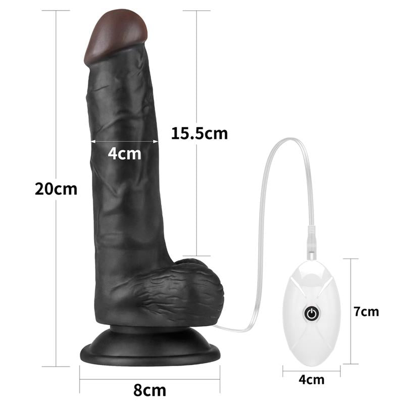 Diržas su vibruojančiu dildo ir nuotoliniu pulteliu