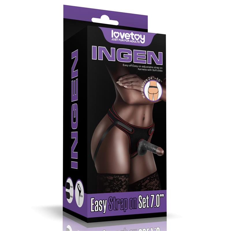 Diržas su dildo - reguliuojamas ir tikroviškas