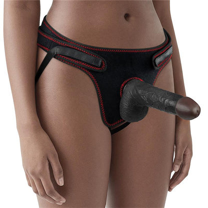 Diržas su dildo - reguliuojamas ir tikroviškas