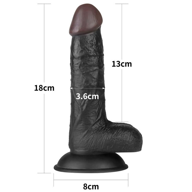 Diržas su dildo - reguliuojamas ir tikroviškas