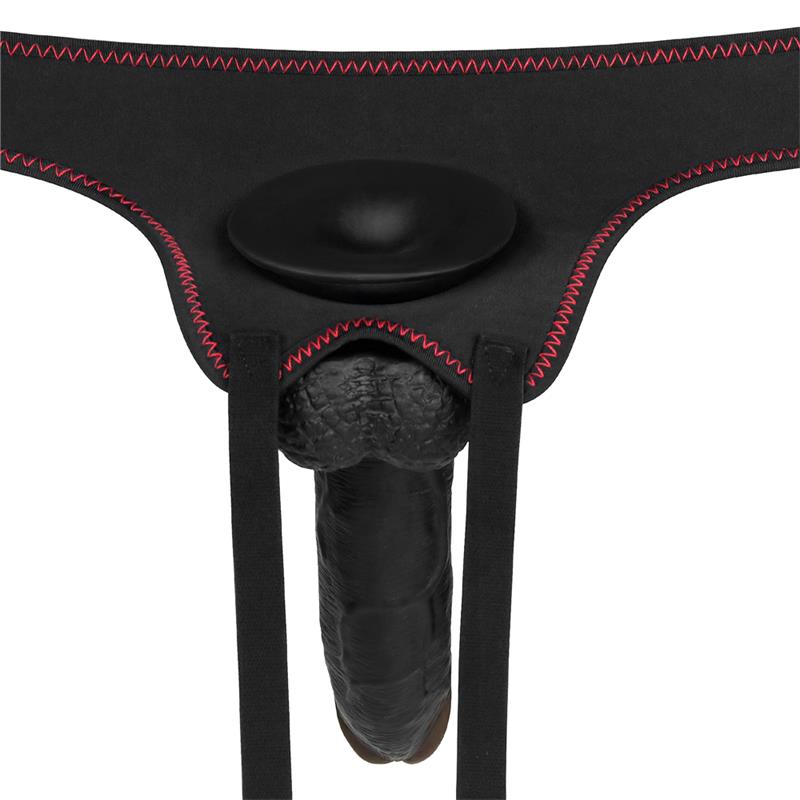Diržas su dildo ir 10 vibracijos funkcijų