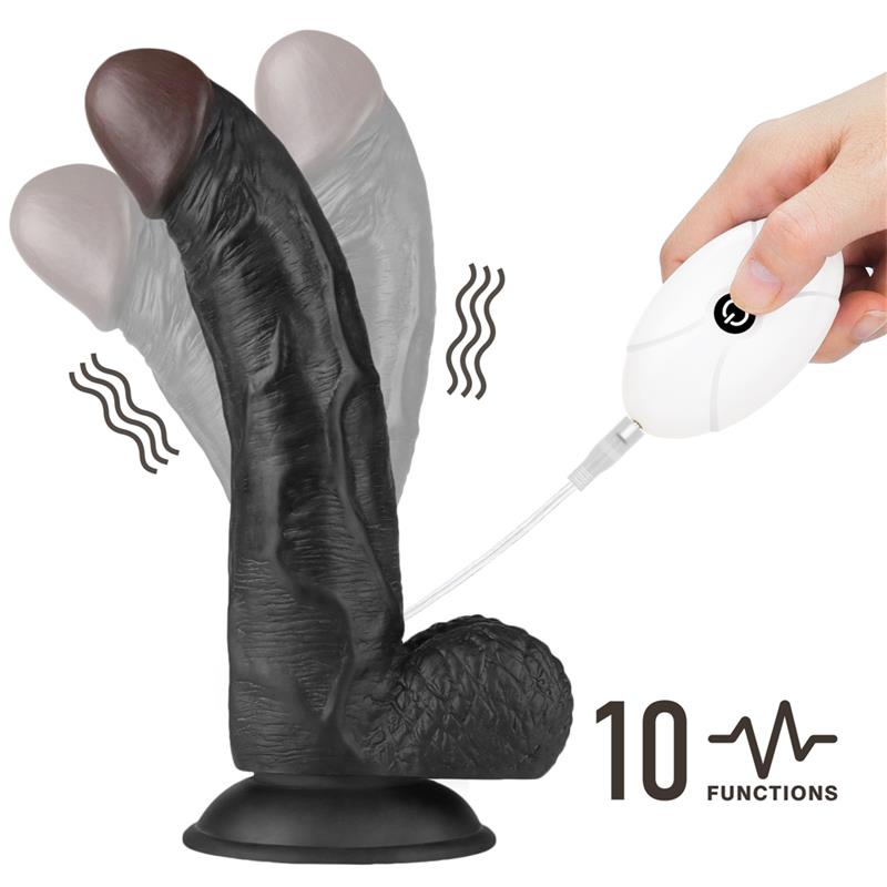 Diržas su dildo ir 10 vibracijos funkcijų