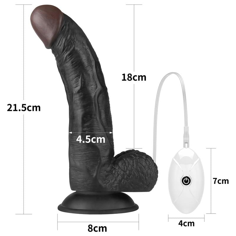 Diržas su dildo ir 10 vibracijos funkcijų