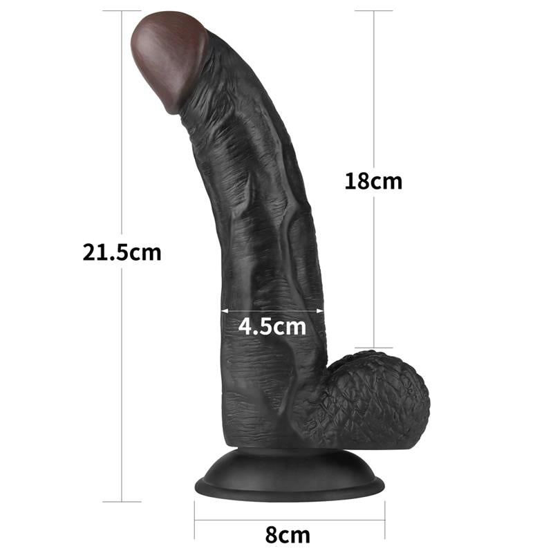 Strapon diržas su dildo ir reguliuojamu pritaikymu