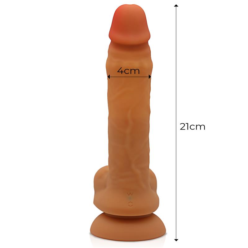 Realistiškas dildo su judančiais karoliukais