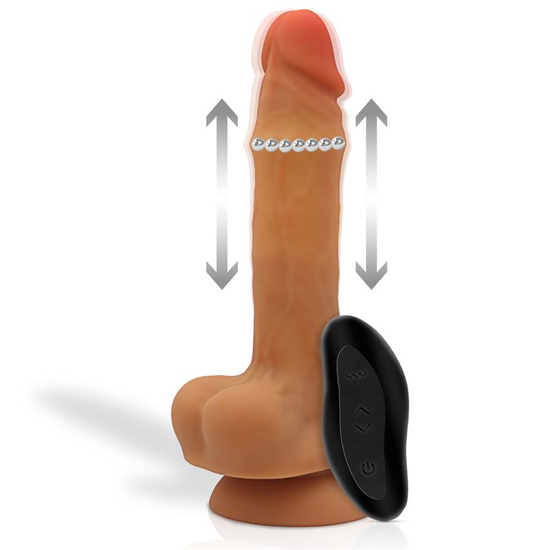 Realistiškas dildo su judančiais karoliukais
