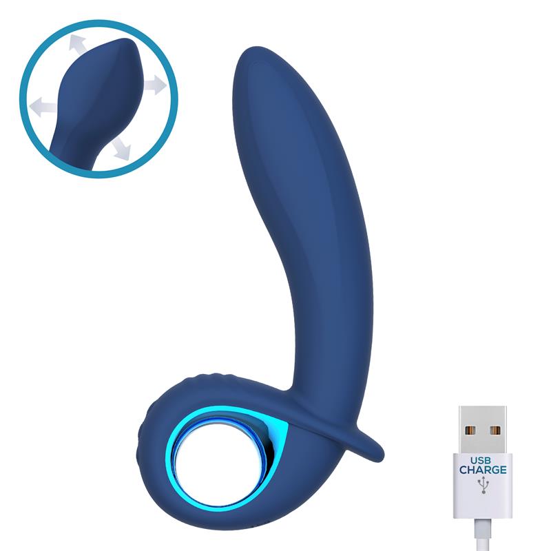 Pripučiamas analinis kištukas su vibracija