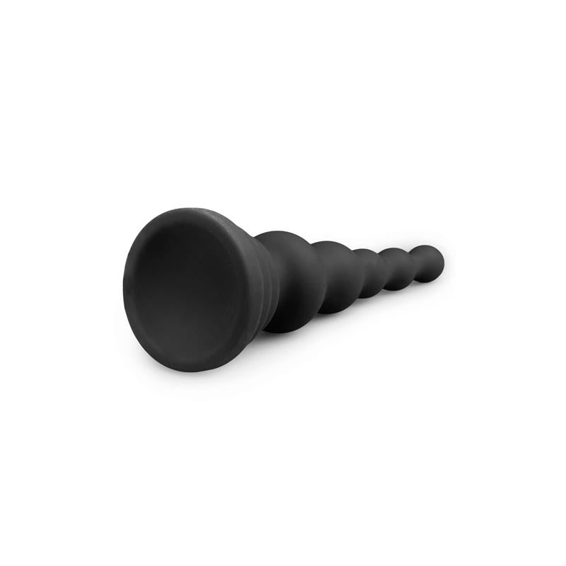 Analinis dildo su karoliukais ir lankstus dizainas
