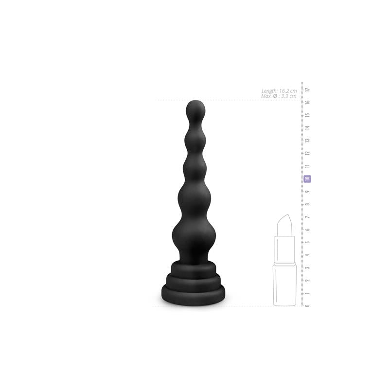 Analinis dildo su karoliukais ir lankstus dizainas