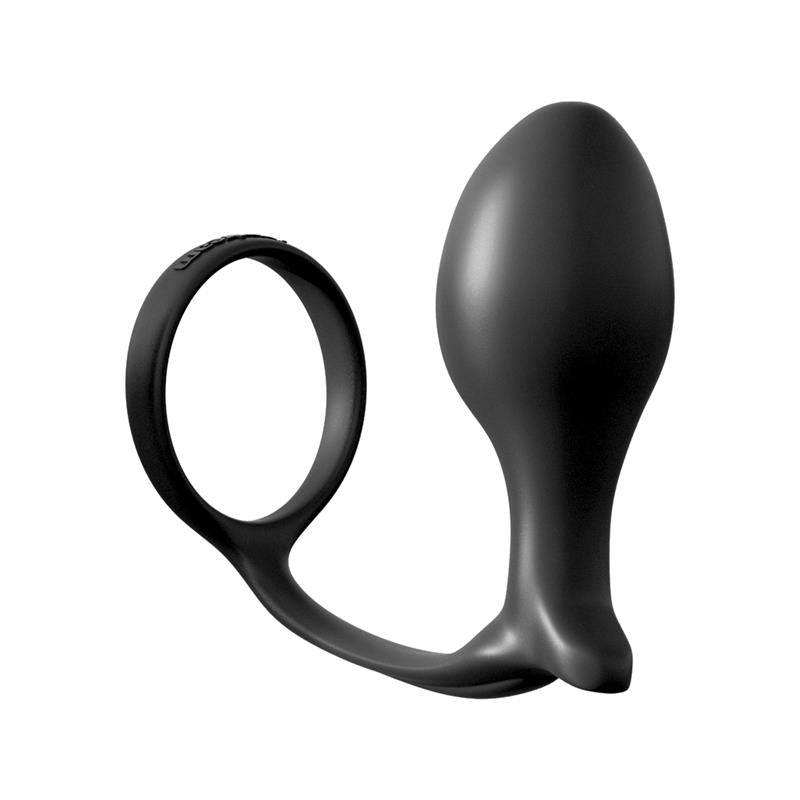 Analinis žiedas-kištukas su prostatos stimuliacija