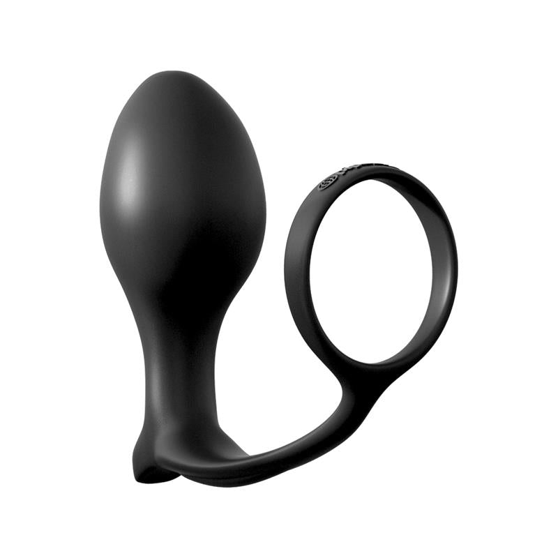 Analinis žiedas-kištukas su prostatos stimuliacija
