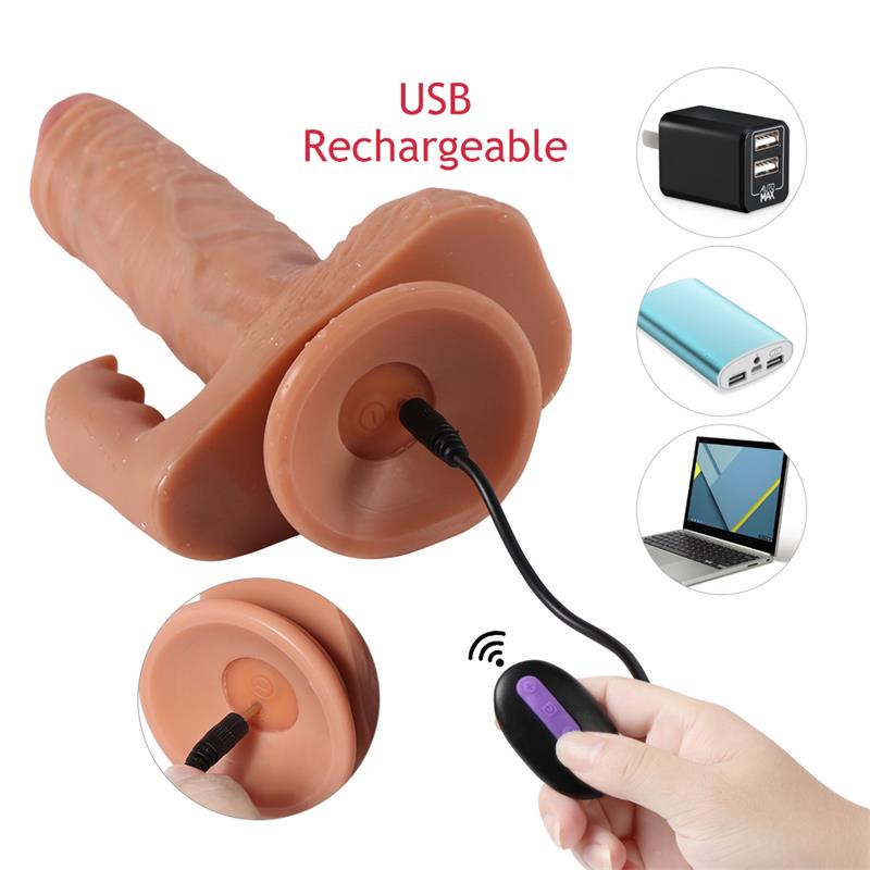 Realistiškas dildo su 20 vibracijos režimų