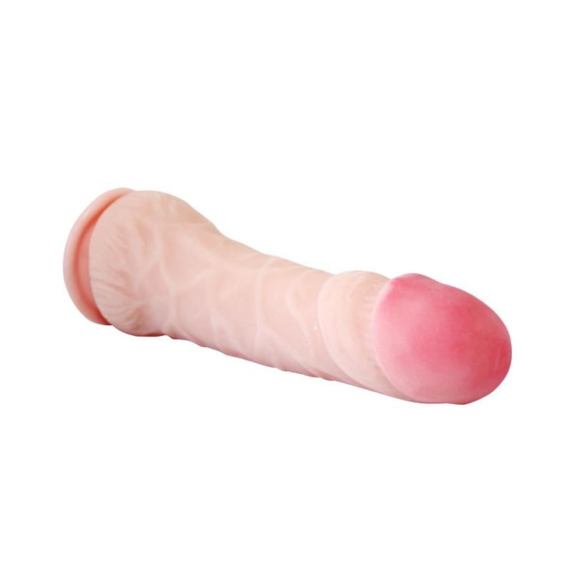 Dildo su siurbtuku ir ergonomiška forma