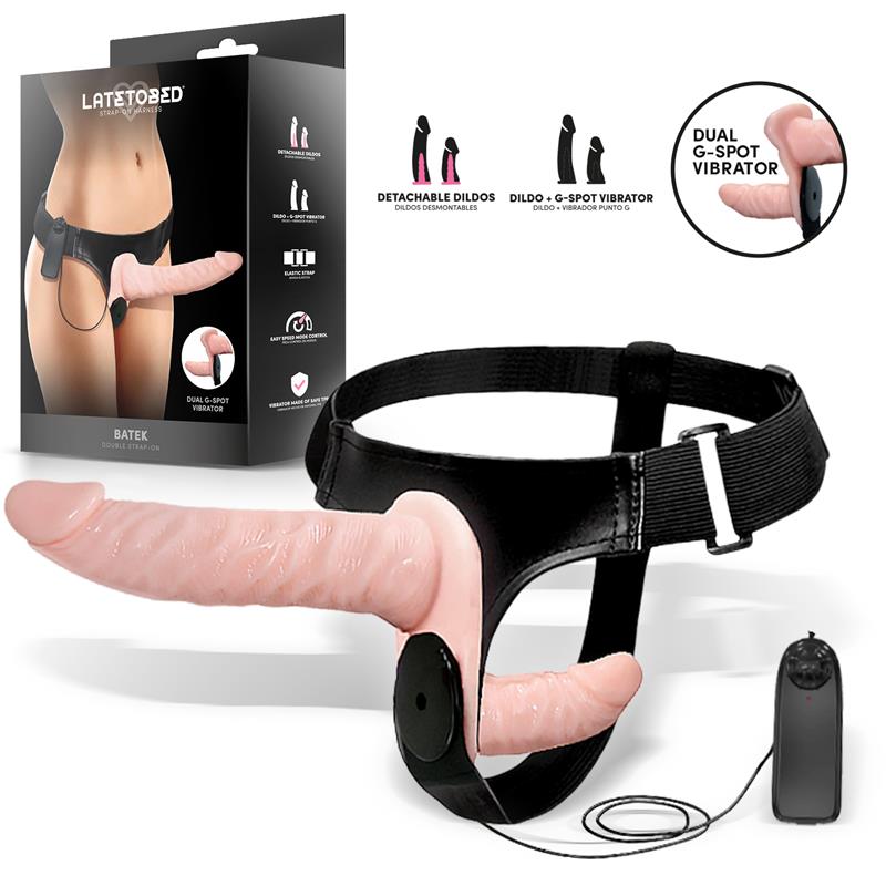 Dvigubas dildo su G-taško vibracija ir nuotoliniu valdymu