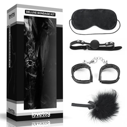 Bondage rinkinys su aksesuarais intensyviems pojūčiams