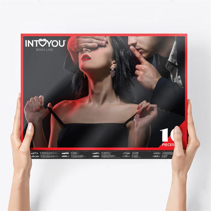 BDSM rinkinys pradedantiesiems su 10 priedų