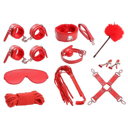 BDSM rinkinys pradedantiesiems su 10 priedų