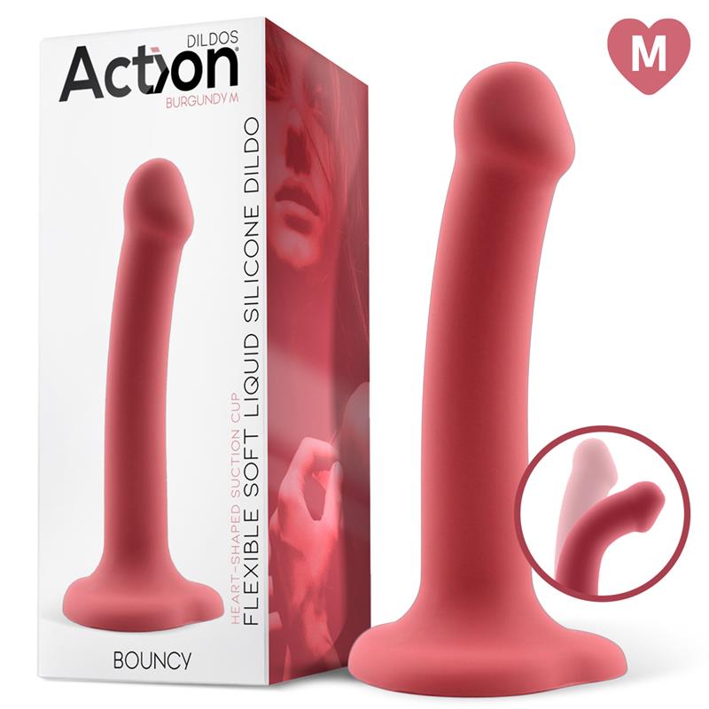 Lankstus silikoninis dildo su siurbtuku