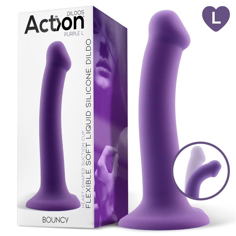 Lankstus dildo su stipriu siurbtuku